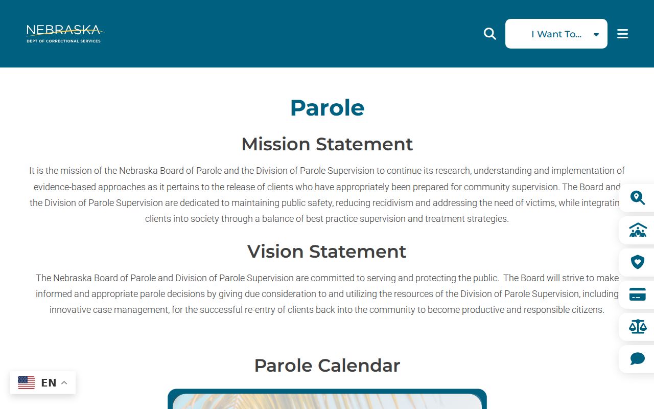 Nebraska Board of Parole information relevant to Polk County criminal history