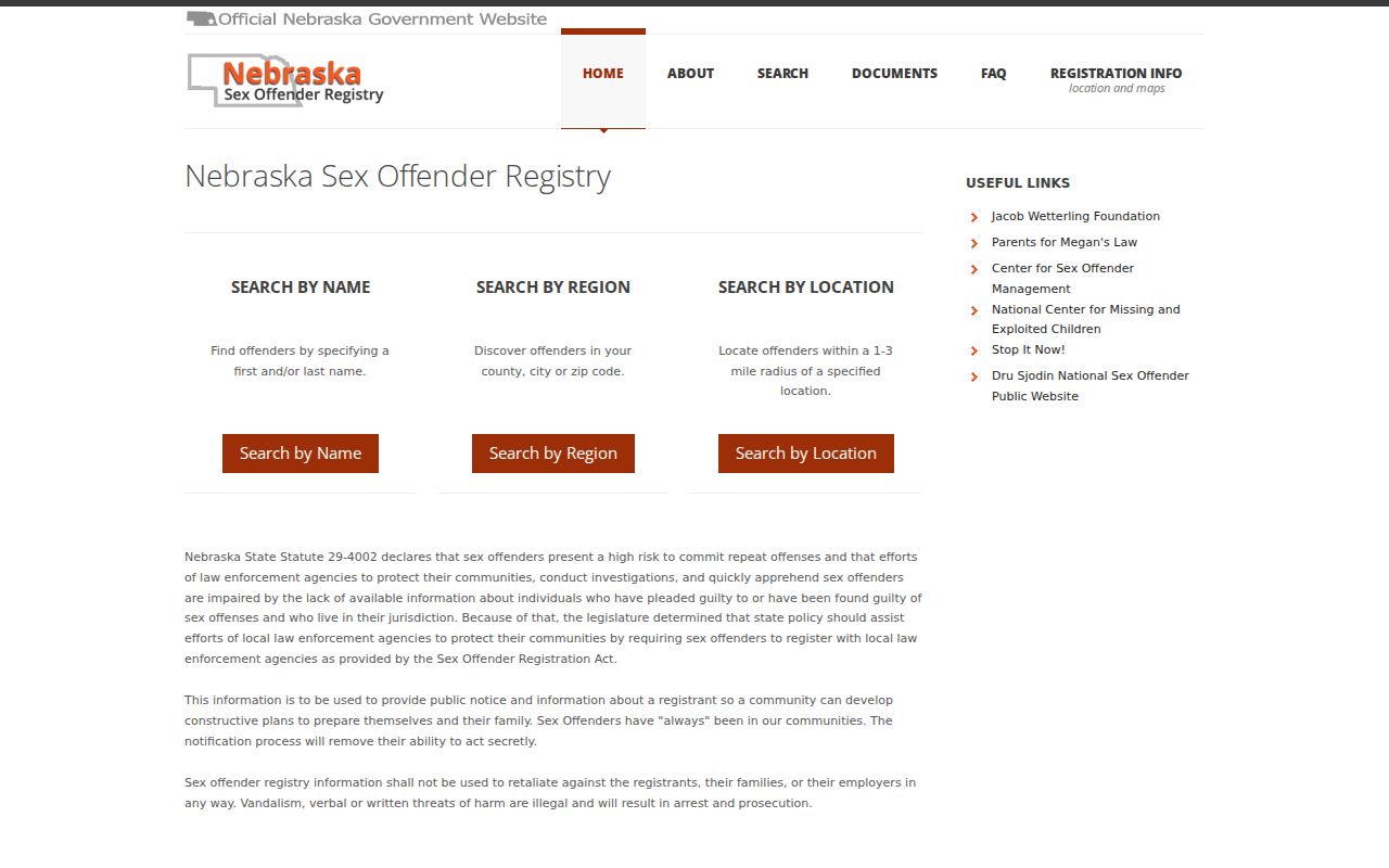 Polk County sex offender registry purpose and public warning